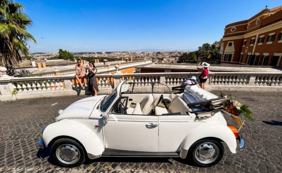 Maggiolino bianco cabrio Matrimonio
